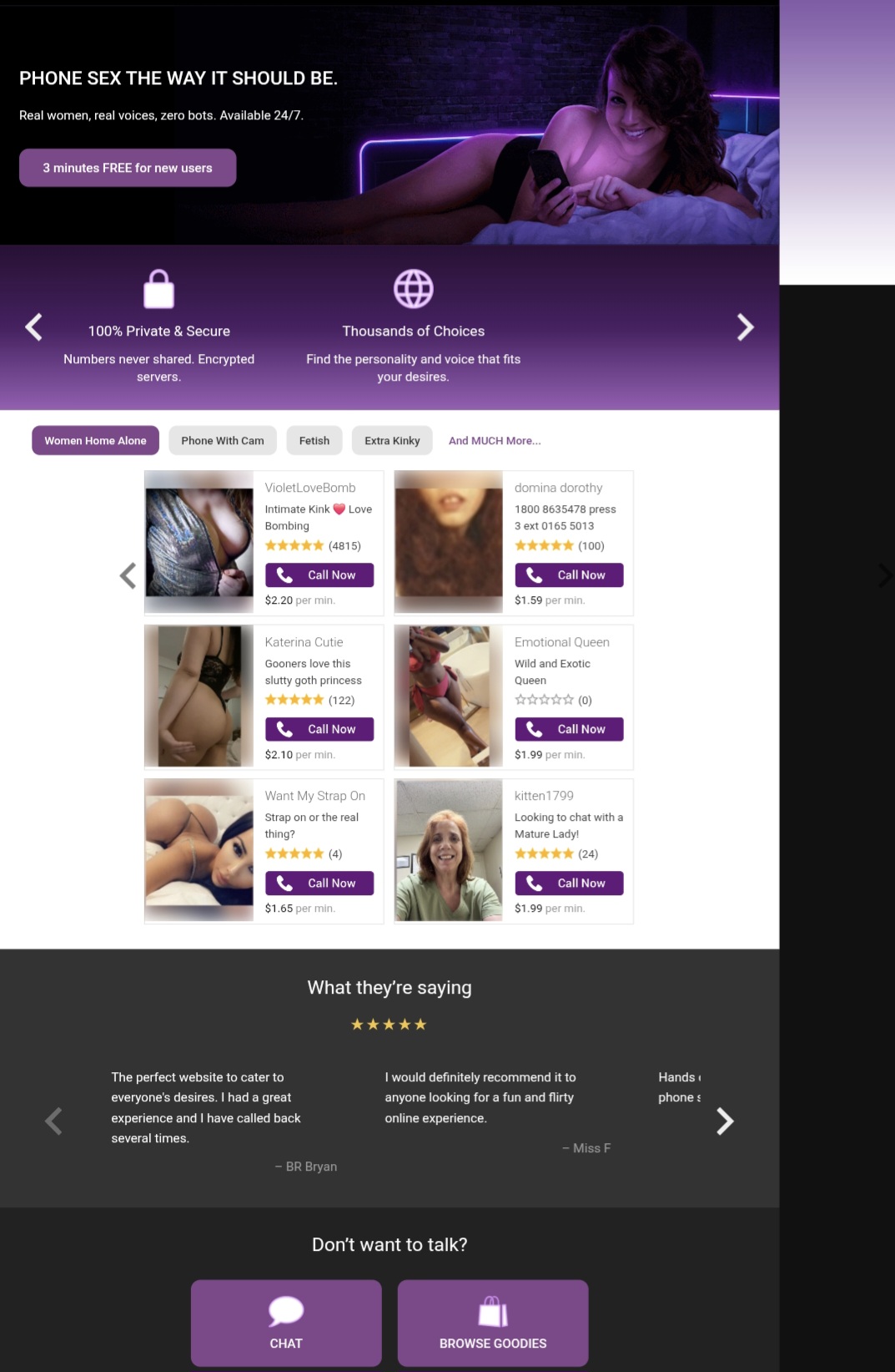 Top Ten Phone Sex Web Pages